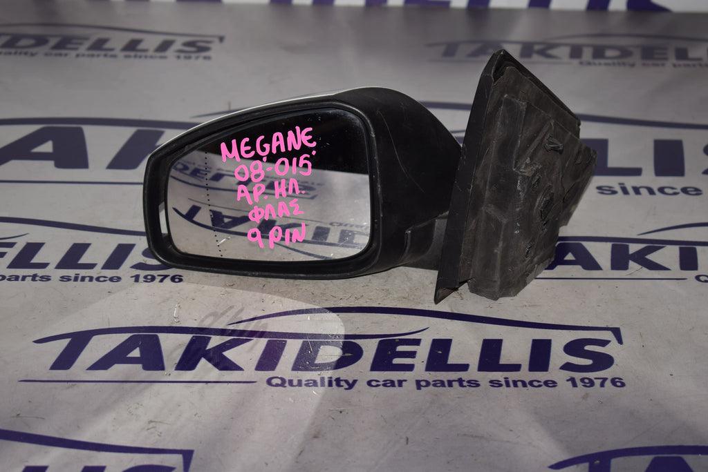 Καθρέφτης Με Φλας Αριστερός Renault Megane 2008-2015