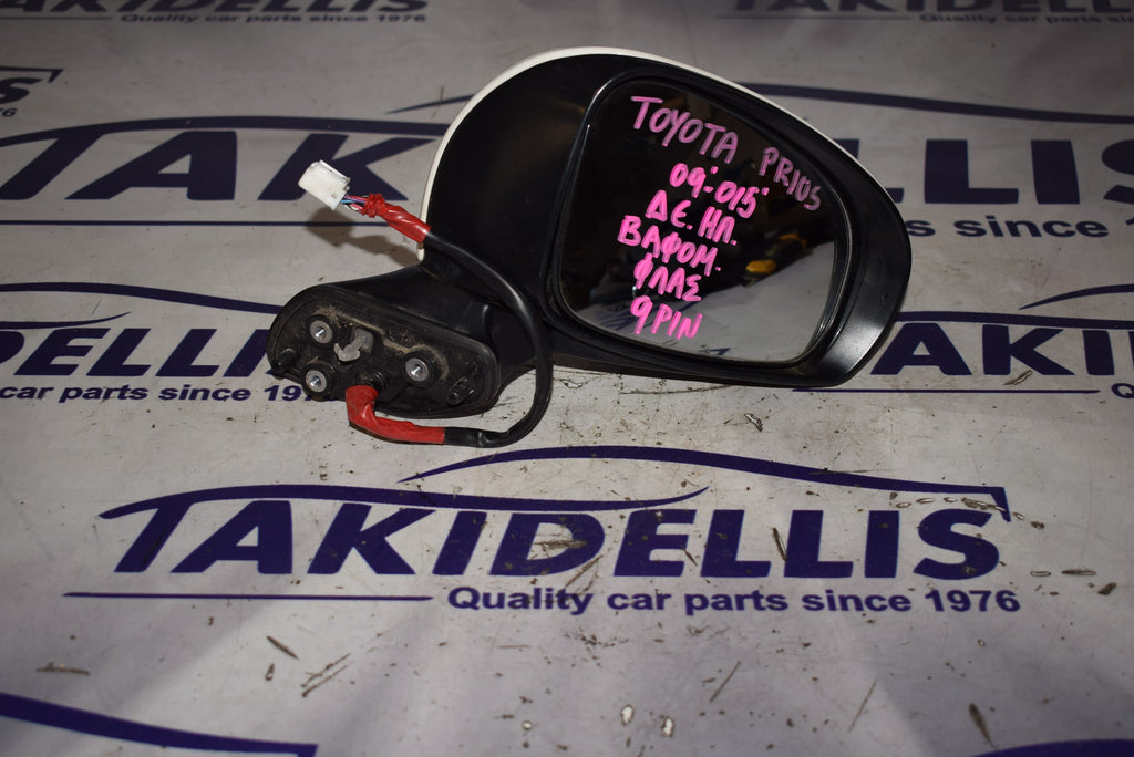 Mirror With Indicator Right Toyota Prius 2009-2015
