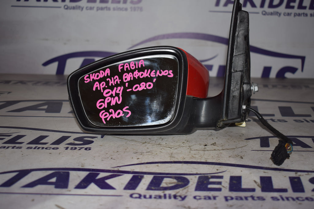 Mirror With Indicator Left Skoda Fabia 2014-2020