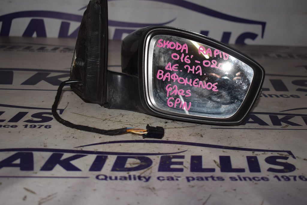 Mirror With Indicator Right Skoda Rapid 2016-2020
