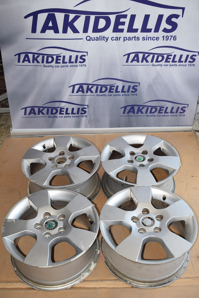 Ζάντες Αλουμινίου Σετ Skoda Octavia 15" 2004-2008